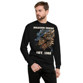 Pūķis tevī. Unisex premium klases džemperis